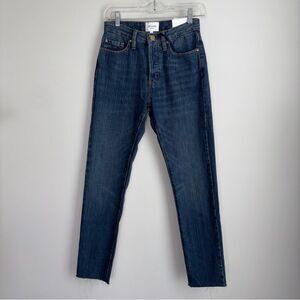 Sezane Button Fly Raw Hem Blue Jeans Denim 1967 Brut Sexy NEW
